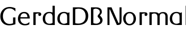 GerdaDB Normal字体预览图