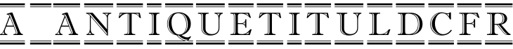 a_AntiqueTitulDcFr字体预览图