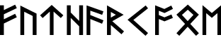 Futhark AOE预览字体图片