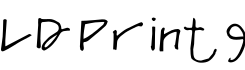LD Print 9字体预览图