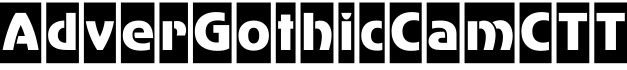 AdverGothicCamCTT字体预览图