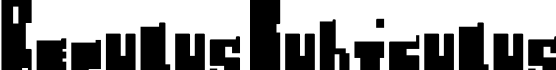Regulus Cubiculus字体预览图