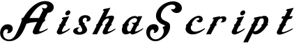 AishaScript字体预览图