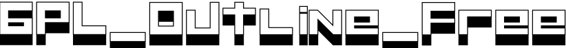 GPL_Outline_Free字体预览图