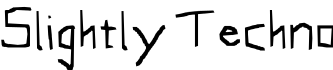 Slightly Techno字体预览图
