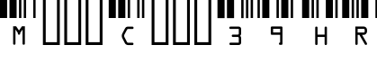 Meme Code 39 HR字体预览图