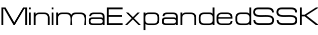 MinimaExpandedSSK字体预览图