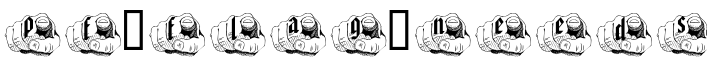pf_flag_needs字体预览图