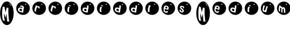 Marrididdles Medium字体预览图
