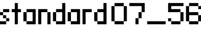 standard 07_56字体预览