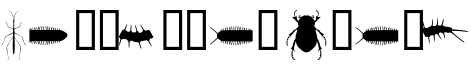 Insectile Solid字体预览图