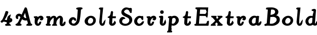 4ArmJoltScriptExtraBold字体预览图