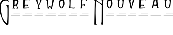 Greywolf Nouveau字体预览图