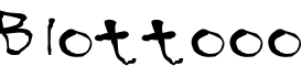 Blottooo字体预览图