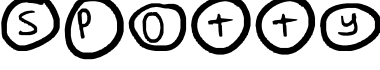 Spotty字体预览图