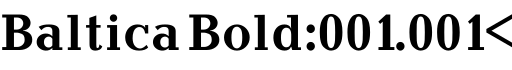 Baltica Bold:001.001<预览字体图片