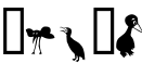 Birds字体预览