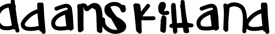 AdamskiHand字体预览图