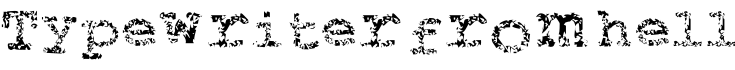 Typewriter from hell字体预览