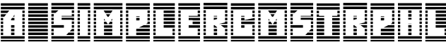 a_SimplerCmStrpHl字体预览