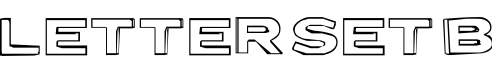 Letter Set B预览字体图片