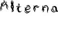 Alterna字体预览图
