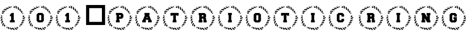 101! Patriotic Ring字体预览图