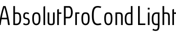AbsolutProCond-Light字体预览