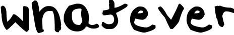 whatever字体预览