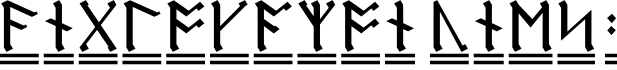 AngloSaxon Runes 2字体预览
