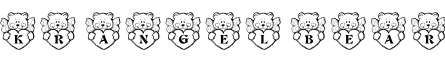 KR Angel Bear字体预览图