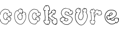 cocksure字体预览图