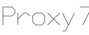 Proxy 7字体预览