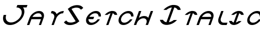 JaySetch Italic字体预览