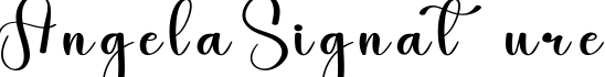 Angela Signature字体预览