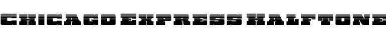 Chicago Express Halftone字体预览图