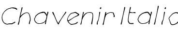 Chavenir Italic字体预览