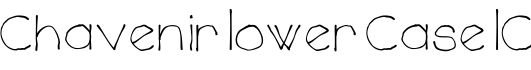 Chavenir Lower Case LC字体预览图