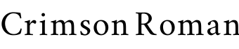 Crimson Roman预览字体图片