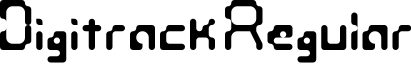 Digitrack Regular字体预览图