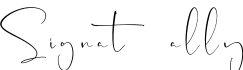 Signatally字体预览图
