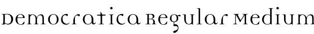 Democratica Regular Medium字体预览图