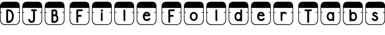 DJB File Folder Tabs字体预览图