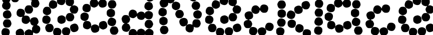 Bead Necklace字体预览图