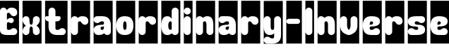 Extraordinary-Inverse字体预览图
