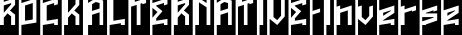 ROCK ALTERNATIVE-Inverse字体预览图