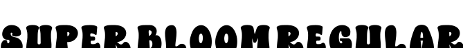 Super Bloom Regular字体预览图