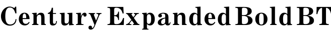 Century Expanded Bold BT预览字体图片