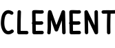 Clement字体预览图