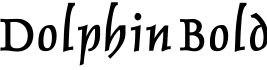 Dolphin Bold字体预览